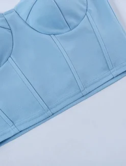 Outlet Women's Shapewear Pure Color Corsets Street Date Going out Breathable Bandeau Sleeveless Backless Summer Spring Home Outfits Women Shapewear