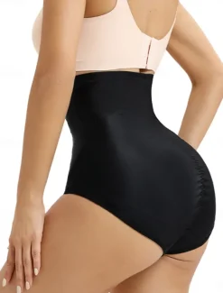Clearance Women's Shapewear Shaping Panty MeshNightwearNylon Solid Colored Black Beige Spring & Summer Fall & Winter Women Shapewear
