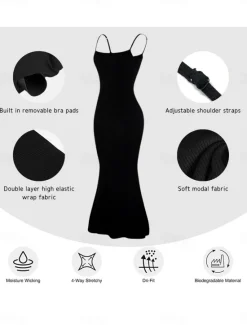 Clearance Women's Shapewear Shaping Panty MeshNightwearNylon Solid Colored Black Gray Spring & Summer Fall & Winter Women Shapewear