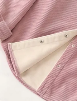 New Women's Sherpa Jacket Shacket Warm Breathable Buttons Pocket Print Casual Plaid Vacation Street Daily Wear Going out Single Breasted Regular Turndown Regular Fit Long Sleeve Outerwear Pink Khaki Fall Women Jackets