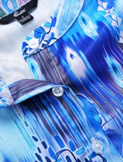 Discount Women's Shirt Basic Buttons Print Long Sleeve Regular Tops Casual Pink Blue Green Spring Fall Women Spring Tops