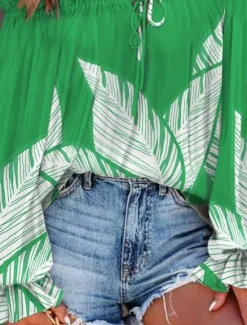 Hot Women's Shirt Blouse Floral Stylish Casual Long Sleeve Off Shoulder Regular Tops Daily Backless Print Royal Blue Blue Fuchsia Green Summer Spring Women Spring Tops