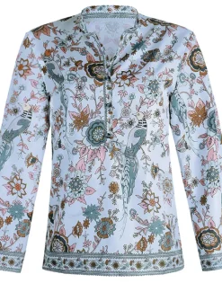 Sale Women's Shirt Blouse Yellow Pink Dusty Rose Graphic Floral Button Print Long Sleeve Daily Holiday Vintage Boho Streetwear Round Neck Regular Boho S Women Boho Tops