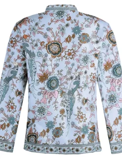 Sale Women's Shirt Blouse Yellow Pink Dusty Rose Graphic Floral Button Print Long Sleeve Daily Holiday Vintage Boho Streetwear Round Neck Regular Boho S Women Boho Tops