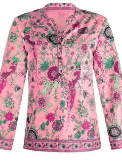 Sale Women's Shirt Blouse Yellow Pink Dusty Rose Graphic Floral Button Print Long Sleeve Daily Holiday Vintage Boho Streetwear Round Neck Regular Boho S Women Boho Tops