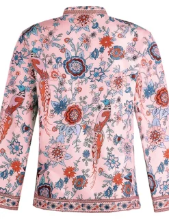 Sale Women's Shirt Blouse Yellow Pink Dusty Rose Graphic Floral Button Print Long Sleeve Daily Holiday Vintage Boho Streetwear Round Neck Regular Boho S Women Boho Tops