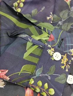 Women's Shirt Button Down Tunic Shirt Collar Long Sleeve Hawaiian Graphic Floral Print Daily Weekend Tropical Vintage Regular Floral Holiday Clothes Black Pink Women Spring Tops