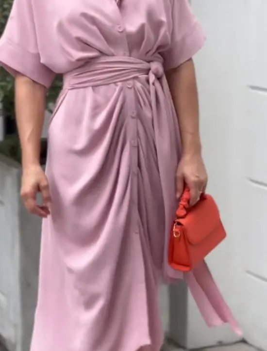 Best Women's Shirt Dress Casual Dress Sheath Dress Midi Dress Date Vacation Basic Modern Shirt Collar Ruched Button Short Sleeve Summer Spring Loose Fit Plain Women White Dresses
