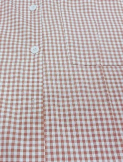 Outlet Women's Shirt Linen-Inspired Shirts Button Up Plaid / Check Daily Shirt Collar Daily Sexy Spring, Fall, Winter, Summer Women Shirts
