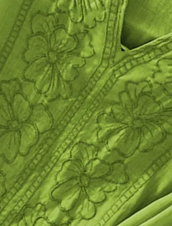 Discount Women's Shirt Linen-Inspired Shirts Solid Color Floral Casual Boho 3/4 Length Sleeve Elbow Sleeve V Neck Regular Tops Vacation Party Daily Embroidered Grass Green Purple Autumn / Fall Spring & Summer Women Shirts