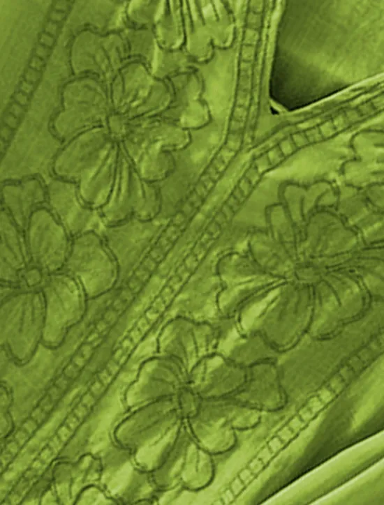 Discount Women's Shirt Linen-Inspired Shirts Solid Color Floral Casual Boho 3/4 Length Sleeve Elbow Sleeve V Neck Regular Tops Vacation Party Daily Embroidered Grass Green Purple Autumn / Fall Spring & Summer Women Shirts