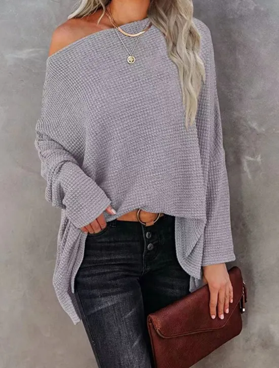 Outlet Women's Shirt Solid Color Stylish Casual Long Sleeve Crew Neck Regular Tops Daily Silver Black White Wine Blue Summer Spring Fall Women Blouses & Shirts