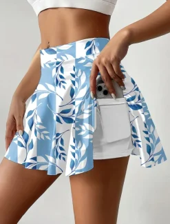 Sale Women's Short Skirt culottes Slim Fashion Casual Mini High Waist Skirts Graphic Floral Stretchy Daily Amethyst Blue Green Khaki Summer Knit Polyester Women Skirts
