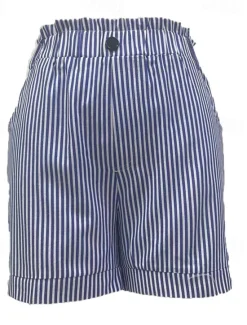 Women's Shorts Casual Daily Short Striped Side Pockets Breathability Comfortable Micro-elastic Weekend Black Red Blue Summer Regular Fit Women Shorts
