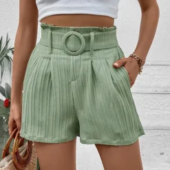 Women's Shorts Casual Daily Short Plain Side Pockets Breathability Comfortable Micro-elastic Going out Weekend Summer Regular Fit Women Shorts