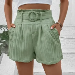 Women's Shorts Casual Daily Short Plain Side Pockets Breathability Comfortable Micro-elastic Going out Weekend Summer Regular Fit Women Shorts