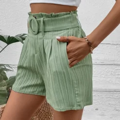 Women's Shorts Casual Daily Short Plain Side Pockets Breathability Comfortable Micro-elastic Going out Weekend Summer Regular Fit Women Shorts