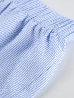 Women's Shorts Casual Daily Short Striped Print Breathability Comfortable Inelastic Weekend Pink Blue Summer Regular Fit Women Shorts