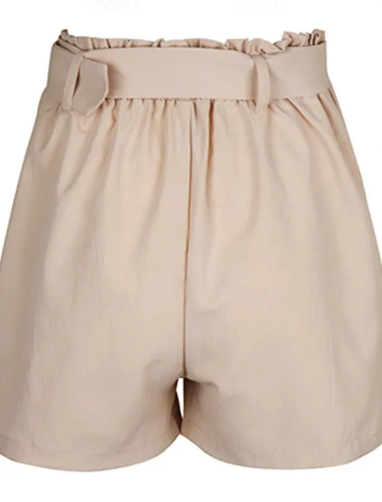Best Women's Shorts Casual Daily Short Plain Side Pockets Breathability Comfortable Micro-elastic Weekend Summer Regular Fit Women Shorts