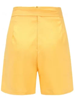 Hot Women's Shorts Casual Daily Short Plain Breathability Comfortable Inelastic Weekend Black White Yellow Red Summer Regular Fit Women Shorts