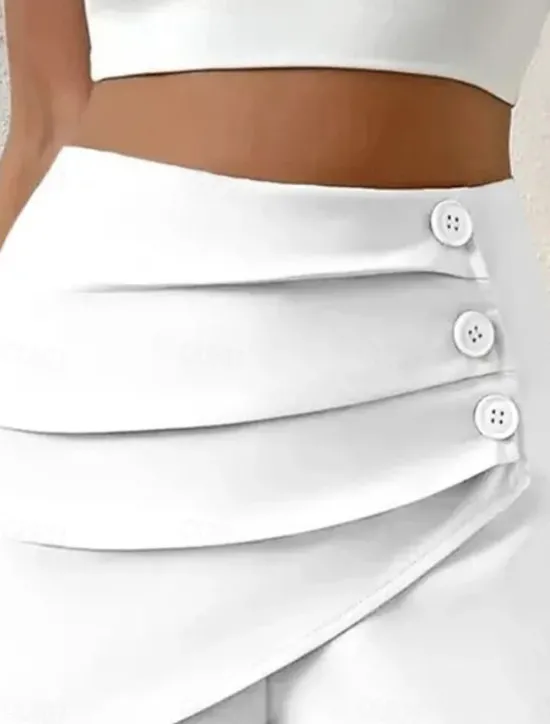 Outlet Women's Shorts Chinos Fashion Streetwear Short High Waist Plain Comfy Soft Comfortable Micro-elastic Outdoor Street Camel Black White Green Summer Spring Regular Fit Women Shorts