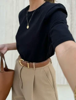Sale Women's Shorts Chinos Vacation Vintage Fashion Short High Waist Plain Pocket Comfy Soft Comfortable Micro-elastic Outdoor Street Daily Camel Black Royal Blue Coffee Summer Spring Regular Fit Women Shorts