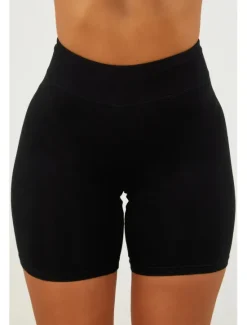 Best Women's Shorts Leggings Solid Color Short Black Spring & Summer Home Outfits Women Shapewear|Leggings