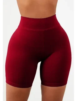 Best Women's Shorts Leggings Solid Color Short Black Spring & Summer Home Outfits Women Shapewear|Leggings