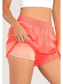 Sale Women's Shorts Slacks Fashion Streetwear Short Natural Plain Elastic Waist Comfy Outdoor Comfortable Street Going out Magenta Dark Gray Black White Summer Regular Fit Women Shorts