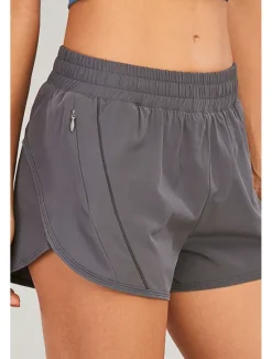 Sale Women's Shorts Slacks Fashion Streetwear Short Natural Plain Elastic Waist Comfy Outdoor Comfortable Street Going out Magenta Dark Gray Black White Summer Regular Fit Women Shorts