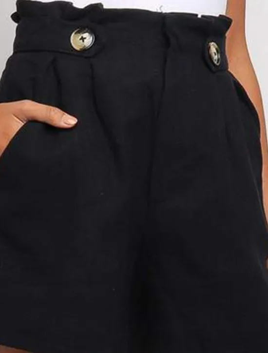 New Women's Shorts Slacks Streetwear Casual Short Natural Plain Pocket Breathability Soft Comfortable Micro-elastic Outdoor Vacation Black White Light Grey Coffee Summer Regular Fit Women Shorts