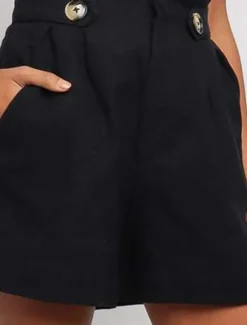 New Women's Shorts Slacks Streetwear Casual Short Natural Plain Pocket Breathability Soft Comfortable Micro-elastic Outdoor Vacation Black White Light Grey Coffee Summer Regular Fit Women Shorts