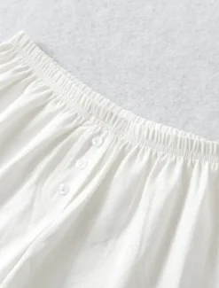 Outlet Women's Shorts Solid Color Chinos Fashion Casual Athleisure Short Mid Waist Plain Elastic Waistband Comfy Soft Comfortable Stretchy Outdoor Street Light Gray Black White Blue Summer Loose Fit Women Skirts|Shorts