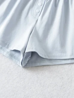 Outlet Women's Shorts Solid Color Chinos Fashion Casual Athleisure Short Mid Waist Plain Elastic Waistband Comfy Soft Comfortable Stretchy Outdoor Street Light Gray Black White Blue Summer Loose Fit Women Skirts|Shorts