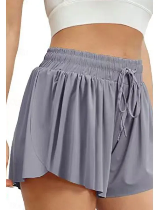Sale Women's Shorts Workout Pants Streetwear Casual Short Natural Plain Elastic Drawstring Design Quick Dry Breathability Comfortable Micro-elastic Sports Weekend Magenta Apricot Grey Black Summer Regular Women Shorts