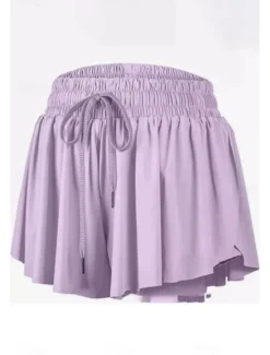Sale Women's Shorts Workout Pants Streetwear Casual Short Natural Plain Elastic Drawstring Design Quick Dry Breathability Comfortable Micro-elastic Sports Weekend Magenta Apricot Grey Black Summer Regular Women Shorts