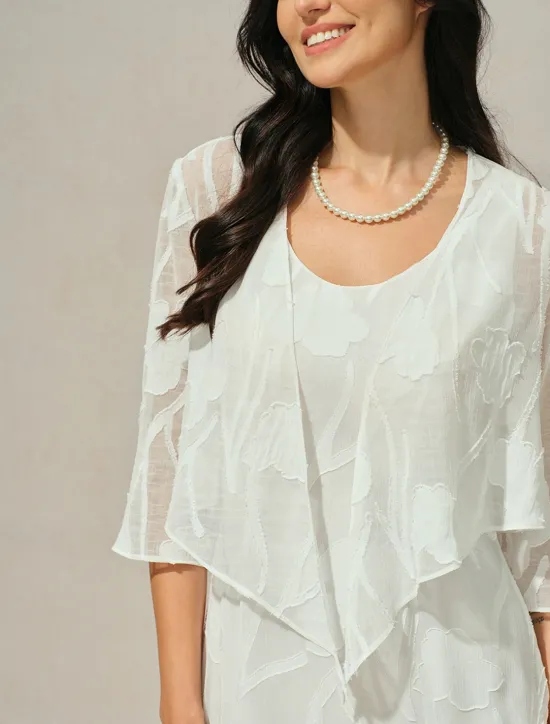 Discount Women's Shrugs Solid Color Floral Graphic Elegant Stylish Basic 3/4 Length Sleeve Asymmetrical Crop Tops Wedding Guest Beach Wedding Sequins Patchwork Summer Spring Fall Women Jackets