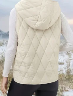 Hot Women's Shrugs Solid Color Basic Casual Long Sleeve V Neck Regular Tops Daily Patchwork Buttons Fall Winter Women Puffers & Parka