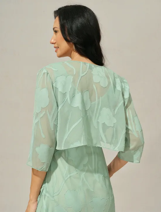 Online Women's Shrugs Solid Color Elegant Stylish Basic 3/4 Length Sleeve Asymmetrical Crop Tops Wedding Guest Beach Wedding Sequins Patchwork Summer Spring Fall Women Jackets