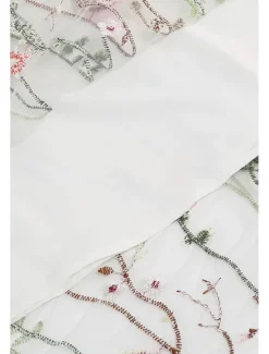 Hot Women's Skirt A Line Elegant Fashion Casual Maxi High Waist Skirts Floral Embroidered Micro-elastic Street Daily Black White Red Blue Summer Polyester Women Skirts