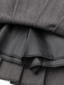 Sale Women's Skirt A Line Mini High Waist Skirts Pleated Solid Colored Street Daily Spring & Summer Fashion Sexy Black Dark Gray Khaki Apricot Women Skirts