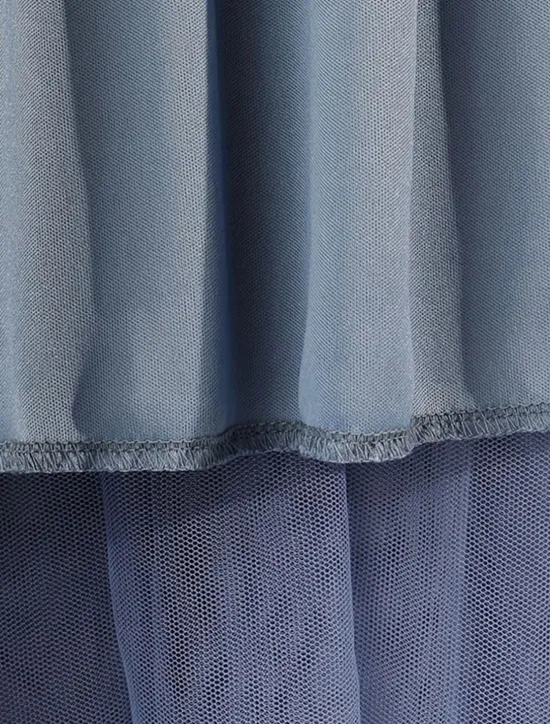 Online Women's Skirt A Line Swing Fashion Casual Maxi High Waist Skirts Solid Colored Layered Casual Daily Weekend Black Blue Summer Tulle Women Skirts