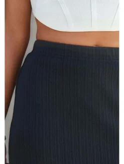 Discount Women's Skirt Bodycon Casual Midi Mid Rise Skirts Plain Split Ends Micro-elastic Street Going out Black White Camel Summer Polyester Women Skirts