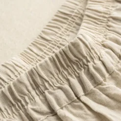 New Women's Skirt Linen Skirts Fashion Casual Maxi High Waist Skirts Floral Embroidered Casual Daily Weekend Summer Cotton And Linen Women Dresses|Skirts