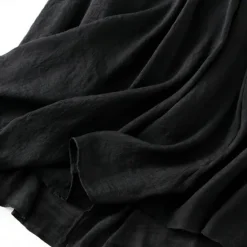 Best Women's Skirt Linen Skirts Fashion Casual Midi High Waist Skirts Solid Colored Drawstring Casual Daily Weekend Black Pink Blue Khaki Summer Cotton And Linen Women Skirts|Dresses