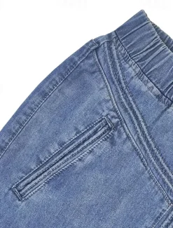 New Women's Skirt Long Skirt Fashion Summer Maxi Skirts Solid Colored Pocket Vacation Office / Career Blue Gray Light Blue Summer Denim Women Skirts