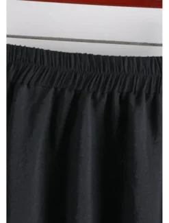 New Women's Skirt Swing Fashion Maxi Mid Rise Skirts Plain Ruched Micro-elastic Vacation Street Black White Pink Blue Summer Cotton Women Skirts