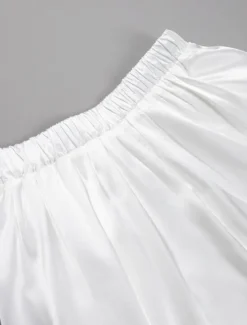 Online Women's Skirt Swing Long Skirt Elegant Fashion Maxi High Waist Skirts Solid Colored Street Daily Black White Khaki Summer Satin Women Skirts