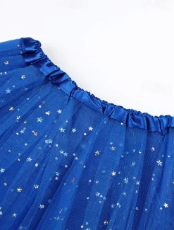 Clearance Women's Skirt Tutu Fashion Casual Shiny Mini High Waist Skirts Solid Colored Sparkle Tulle Vacation Date Black Yellow Pink Red Summer Tulle Women Skirts