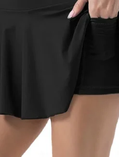 Sale Women's Skort Short Skirt Sweatpants Skort Fashion Streetwear Casual Short High Waist Plain Elastic Waistband Comfy Soft Comfortable High Elasticity Outdoor Street Sports Black White Pink Summer Women Women's Sweatpants & Joggers|Shorts